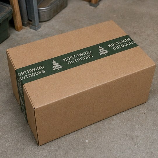 Branded packing tape with logo