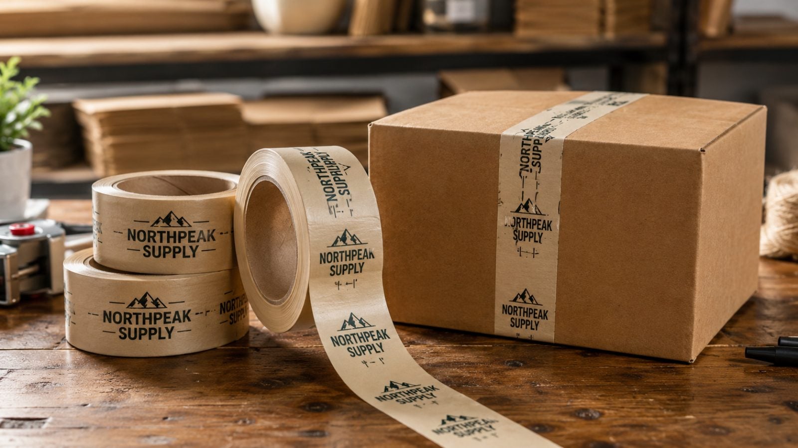 Custom printed packing tape with logo